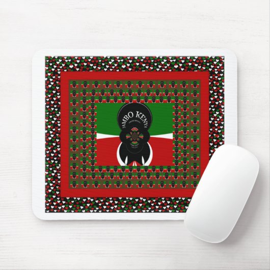 Jambo Kenya Kunstdruk Muismat (Met muis)