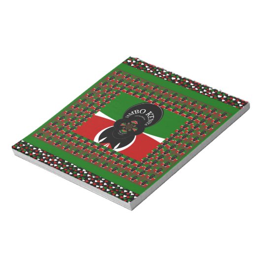 Jambo Kenya Kunstdruk Notitieblok (Linkerzijde)