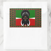 Jambo Kenya Kunstdruk Rechthoekige Sticker (Tas)