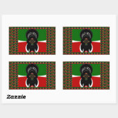 Jambo Kenya Kunstdruk Rechthoekige Sticker (Vel)