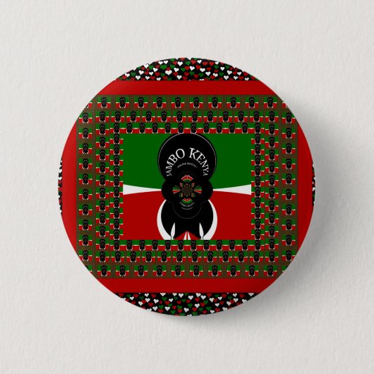 Jambo Kenya Kunstdruk Ronde Button 5,7 Cm (Voorkant)