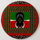 Jambo Kenya Kunstdruk Ronde Button 6,0 Cm (Voorkant)