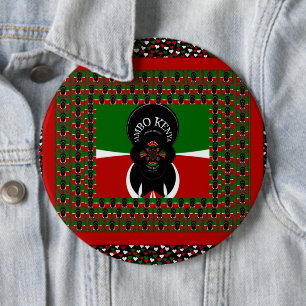 Jambo Kenya Kunstdruk Ronde Button 6,0 Cm