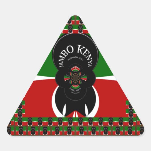 Jambo Kenya Kunstdruk Sticker (Voorkant)
