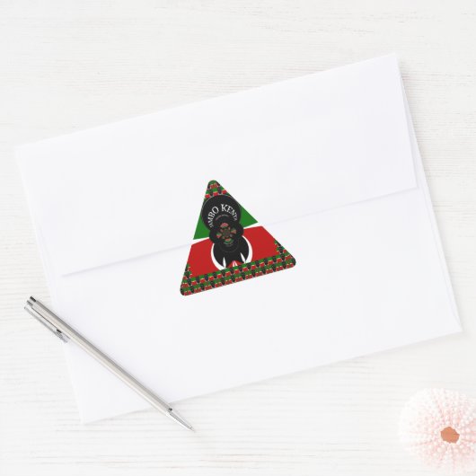 Jambo Kenya Kunstdruk Sticker (Envelop)