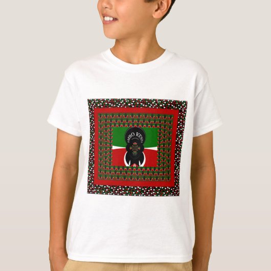 Jambo Kenya Kunstdruk T-shirt (Voorkant)