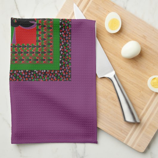 Jambo Kenya Kunstdruk Theedoek (Quarter Fold)