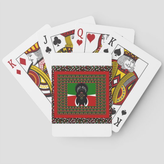 Jambo Kenya Kunstprint Pokerkaarten (Achterkant)