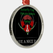 Jambo Kenya Metalen Ornament (Rechts)