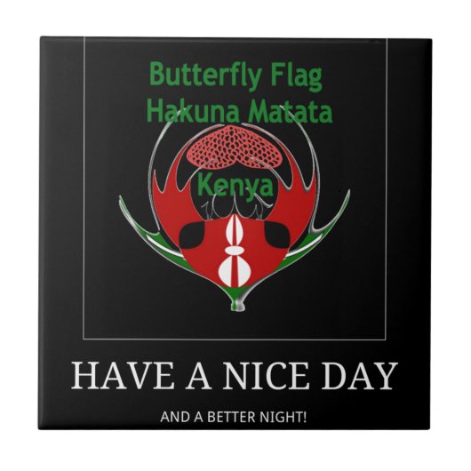 Jambo Kenya Tegeltje (Voorkant)