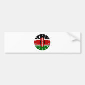 Jambo Kenyan Flag Bumpersticker (Voorkant)