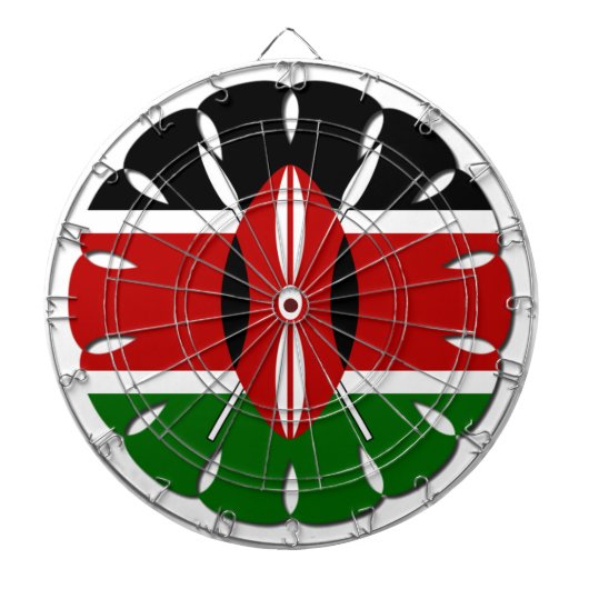 Jambo Kenyan Flag Dartbord (Voorkant)