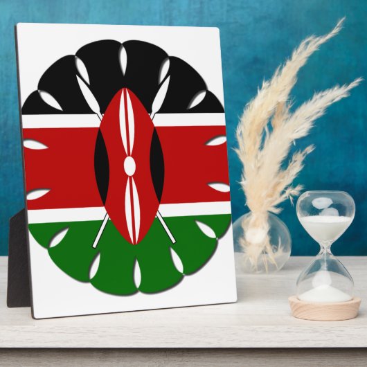 Jambo Kenyan Flag Fotoplaat (Zijkant)