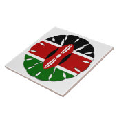 Jambo Kenyan Flag Tegeltje (Zijkant)