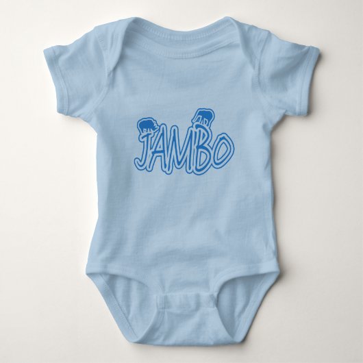 Jambo swahili Hallo baby's Romper (Voorkant)