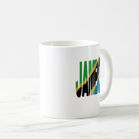 Jambo Swahili - Tanzania flag Koffiemok (Voorkant rechts)