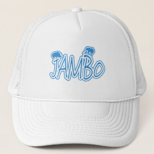 Jambo swhili Hallo blauw Trucker Pet
