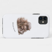 Jambo The Hairless Chimp (wijzig je eigen tekst) Case-Mate iPhone Case (Achterkant (horizontaal))