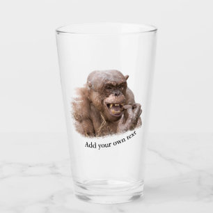 Jambo The Hairless Chimp (wijzig je eigen tekst) Glas