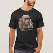 Jambo The Hairless Chimp (wijzig je eigen tekst) T-shirt (Voorkant)