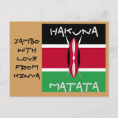 Jambo with Love from Kenya Hakuna Matata postcards Briefkaart (Voorkant)