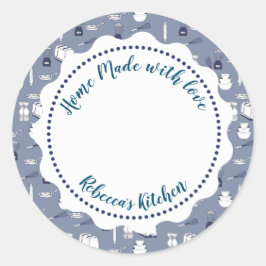 Jamconserveringslabel  | Thuisgemaakte Mason-potte Ronde Sticker