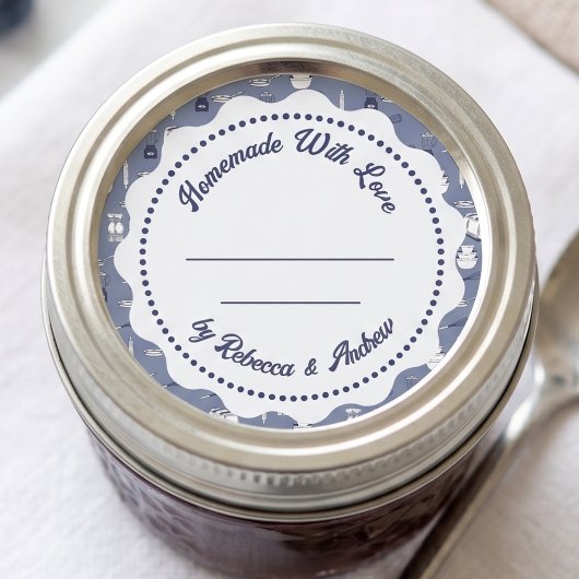 Jamconserveringslabel | Thuisgemaakte Mason-potte Ronde Sticker