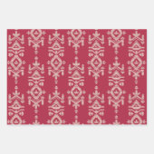 Jamdani Print Folk Pattern Inpakpapier Vel (Voorkant)