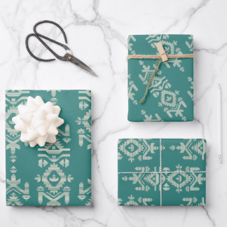 Jamdani Print Folk Pattern Inpakpapier Vel