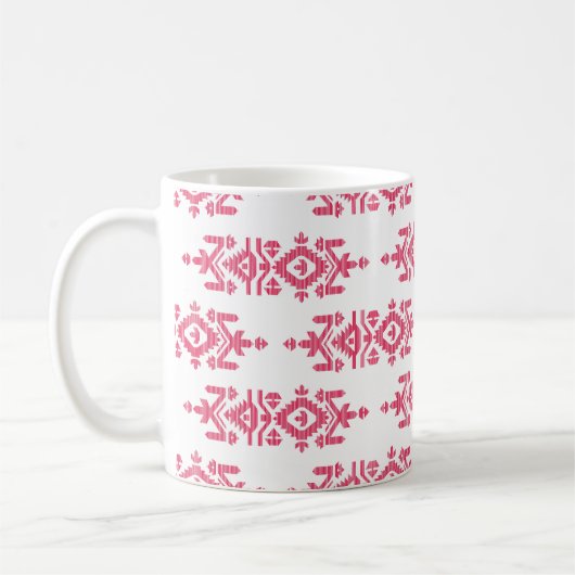 Jamdani Print Folk Pattern Koffiemok (Links)