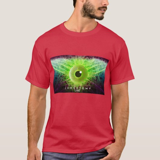 Jamectomy Eyeball in het verlichtingsontwerp T-shirt (Voorkant)