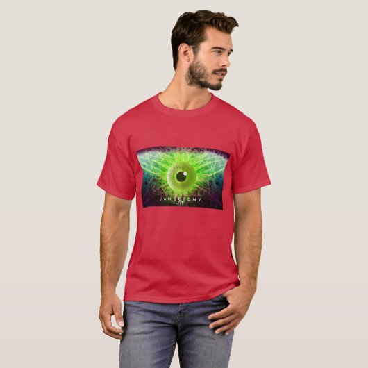 Jamectomy Eyeball in het verlichtingsontwerp T-shirt (Voorkant volledig)