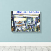 Jameela's Singapore Canvas Afdruk (Insitu (Houten vloer))