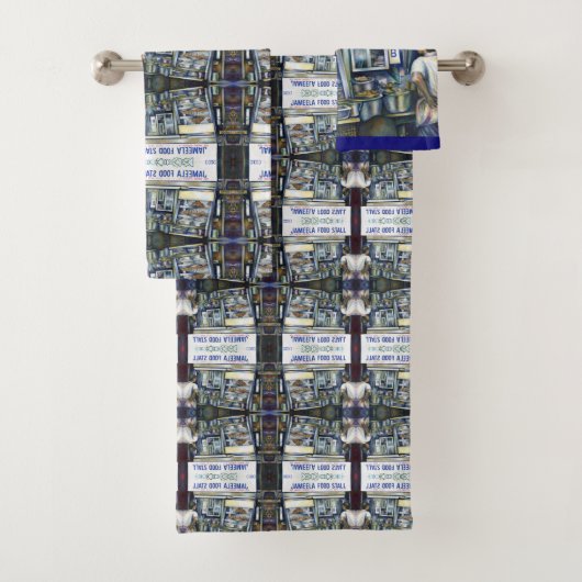 Jameelas'a Singapore Bad Handdoek (Insitu)