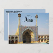 Jameh Moskee van Isfahan Iran Briefkaart (Voorkant / Achterkant)
