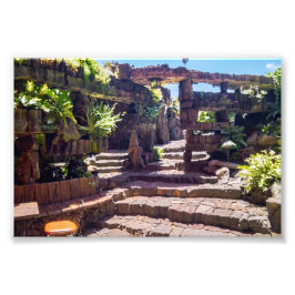 Jameos del Agua Tuin, Lanzarote, Canarische Eiland Foto Afdruk