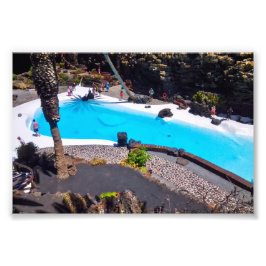 Jameos del Agua vulkanisch zwembad, Lanzarote Foto Afdruk