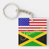 Jamericaanse sleutelketen sleutelhanger (Voorkant)