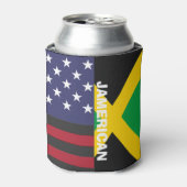 Jamerican, Jamaicaanse Amerikaanse vlag,4 juli Blikjeskoeler (Blikje Voorkant)