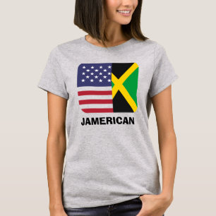 Jamerican, Jamaicaanse Amerikaanse vlag,4 juli T-shirt