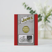 James 1913 Delivery Bicycle Advertisment Briefkaart (Staand voorkant)