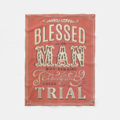 James 1:12 Blanket Fleece Deken (Voorkant)