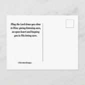 James 1:12 Blessed is degene die de Bijbel doorsta Briefkaart (Achterkant)