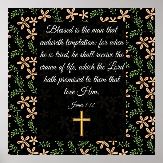 James 1:12 poster (Voorkant)