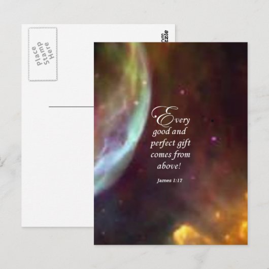 James 1:17 briefkaart (Voorkant / Achterkant)
