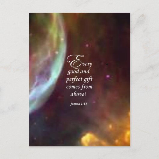James 1:17 briefkaart (Voorkant)