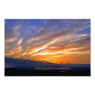 James 1:17 Elk goed en perfect cadeau Foto Afdruk