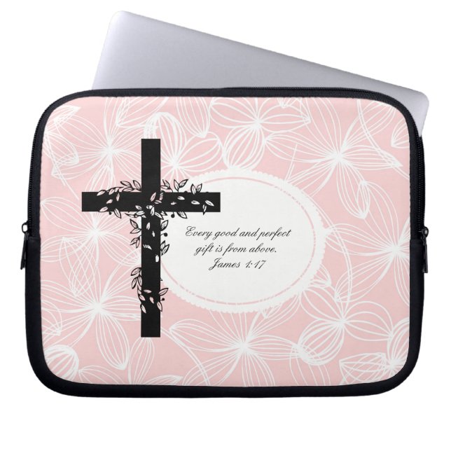 James 1:17 Laptop of Netbook Carrier Sleeve (Voorkant)
