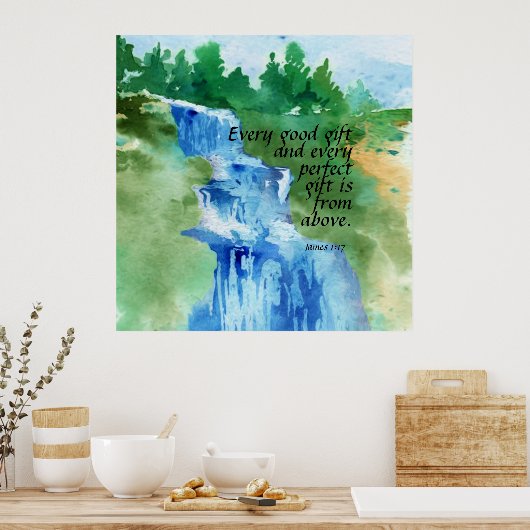 James 1:17 poster (Keuken)