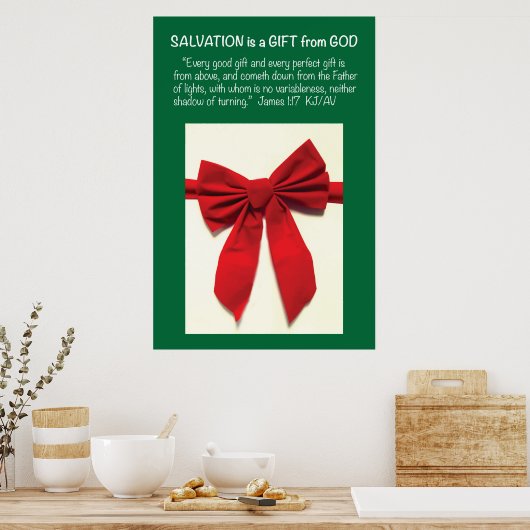 James 1:17 Poster van de Manuscript van de Redding (Keuken)